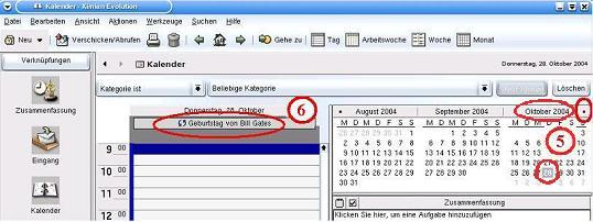 Evolution-Kalender-Fenster